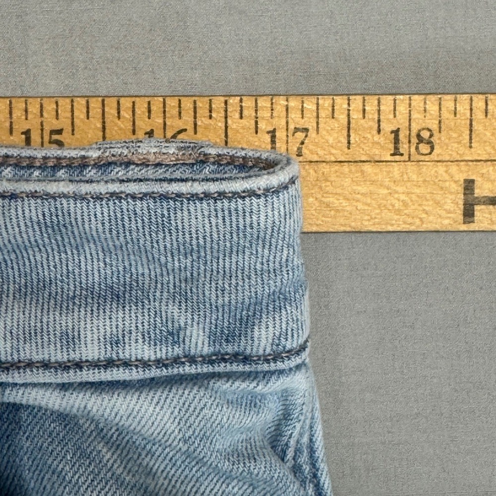American Eagle Super High-Rise Baggy Wide Leg Cargo Jeans Light Size 12 Regular - Picture 10 of 12